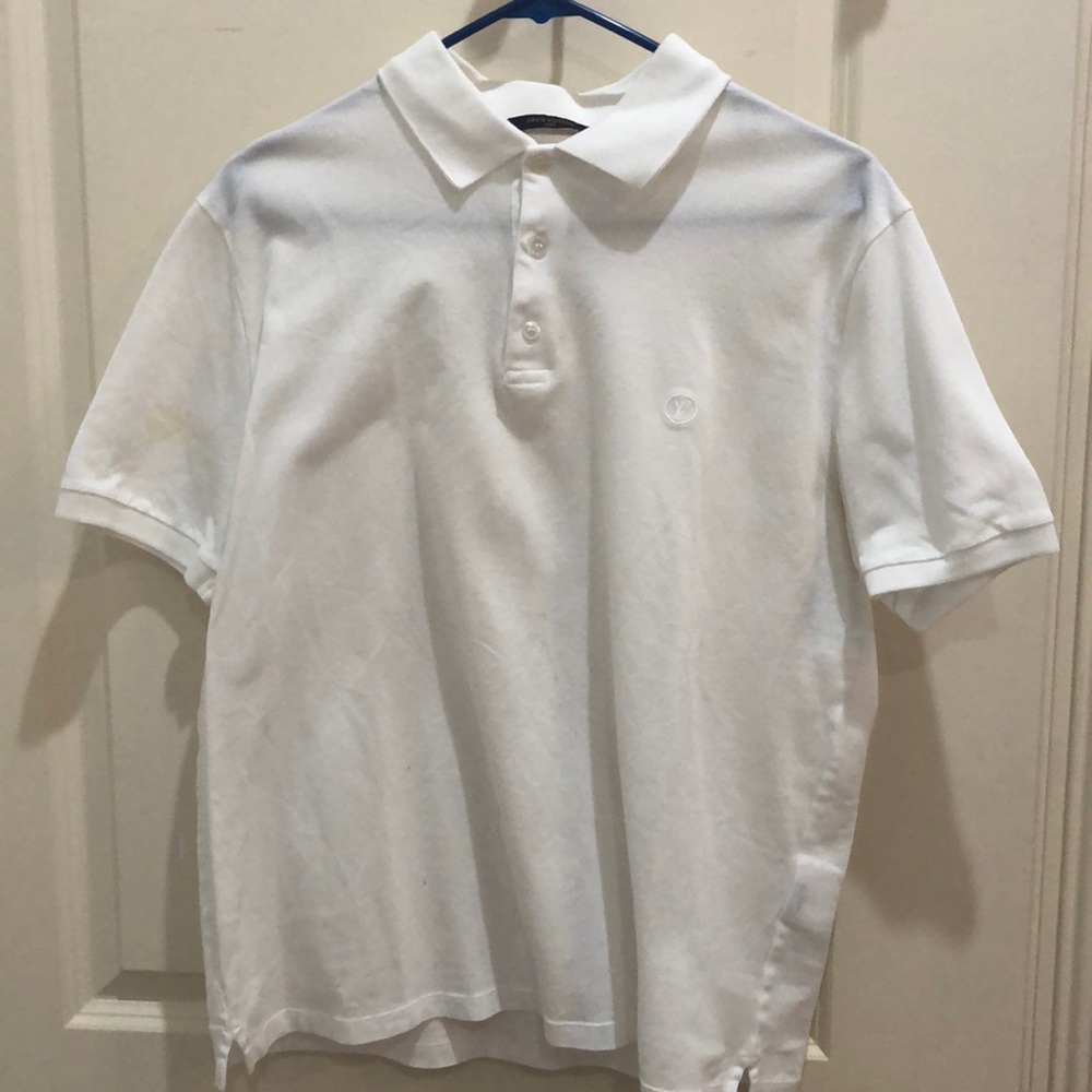 Louis Vuitton White Polo, Size [M], Classic & Luxurious, Gently Worn